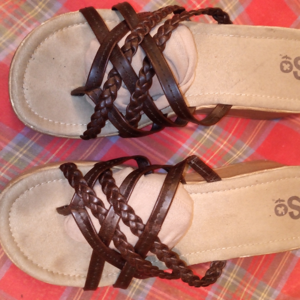 Cute brown sandals